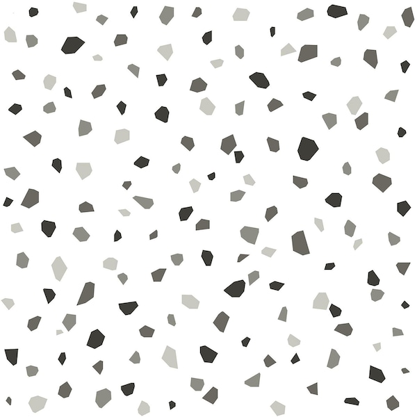 Manhattan Comfort Inverness Ona Charcoal Terrazzo 33 ft L X 209 in W Wallpaper BR4060-139034 - main